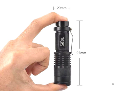 explosion proof flashlight size